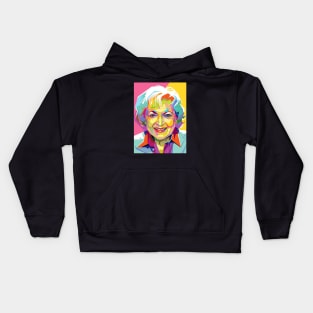 Betty White Paint Kids Hoodie